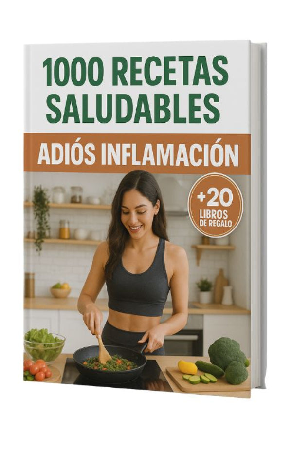ADIÓS INFLAMACIÓN +1000 RECETAS SALUDABLES + 20 LIBROS DE REGALO